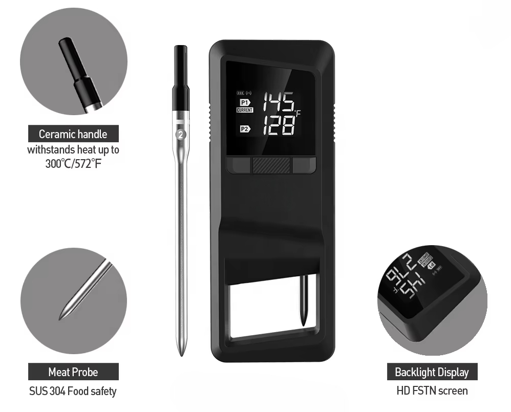 Termómetro Inalámbrico 2 Sondas con App para Celular