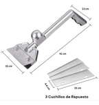 Scraper Raspador De Plancha Heavy Duty Con Cuchillos Extra