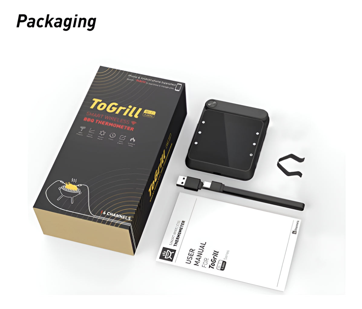 Termómetro Wifi Para Carne Con 5 Sondas + 1 Sonda Ambiente