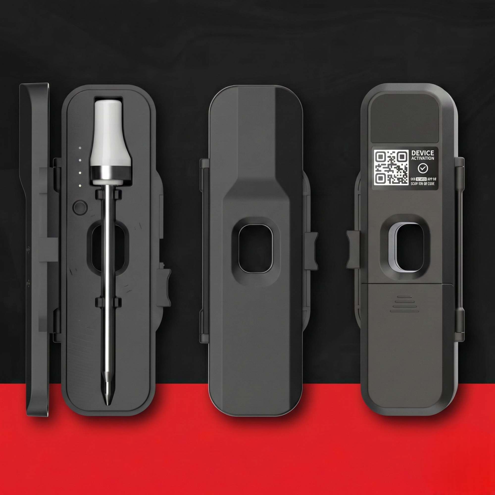 Termómetro Inalámbrico Para Carne Y Asados Con App Celular Blanco