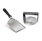 Kit Smash Burger - Smasher + Espátula Acero Inoxidable