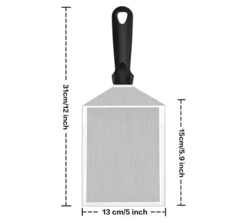 Espátula Acero Inoxidable Para Smash Burgers Bull Bros